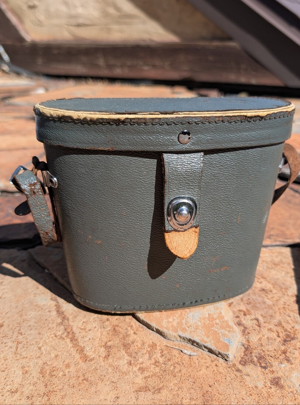 Vintage WWII era Optima precision by HURRICANE optics case. (Binoculars case) Ca